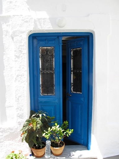 blue door skopelos